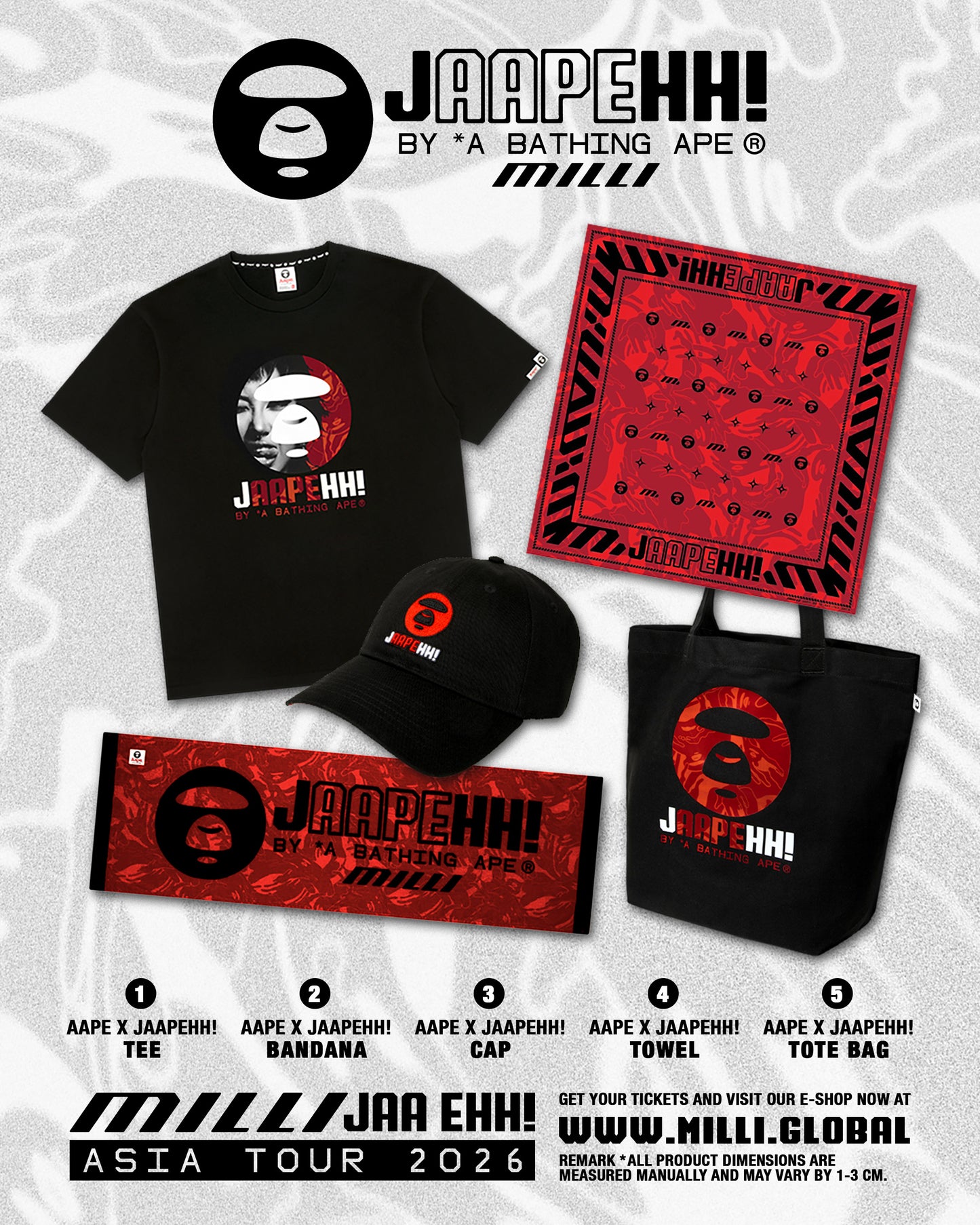 【Pre-Order】MILLI AAPE × JAAPEHH! BANDANA