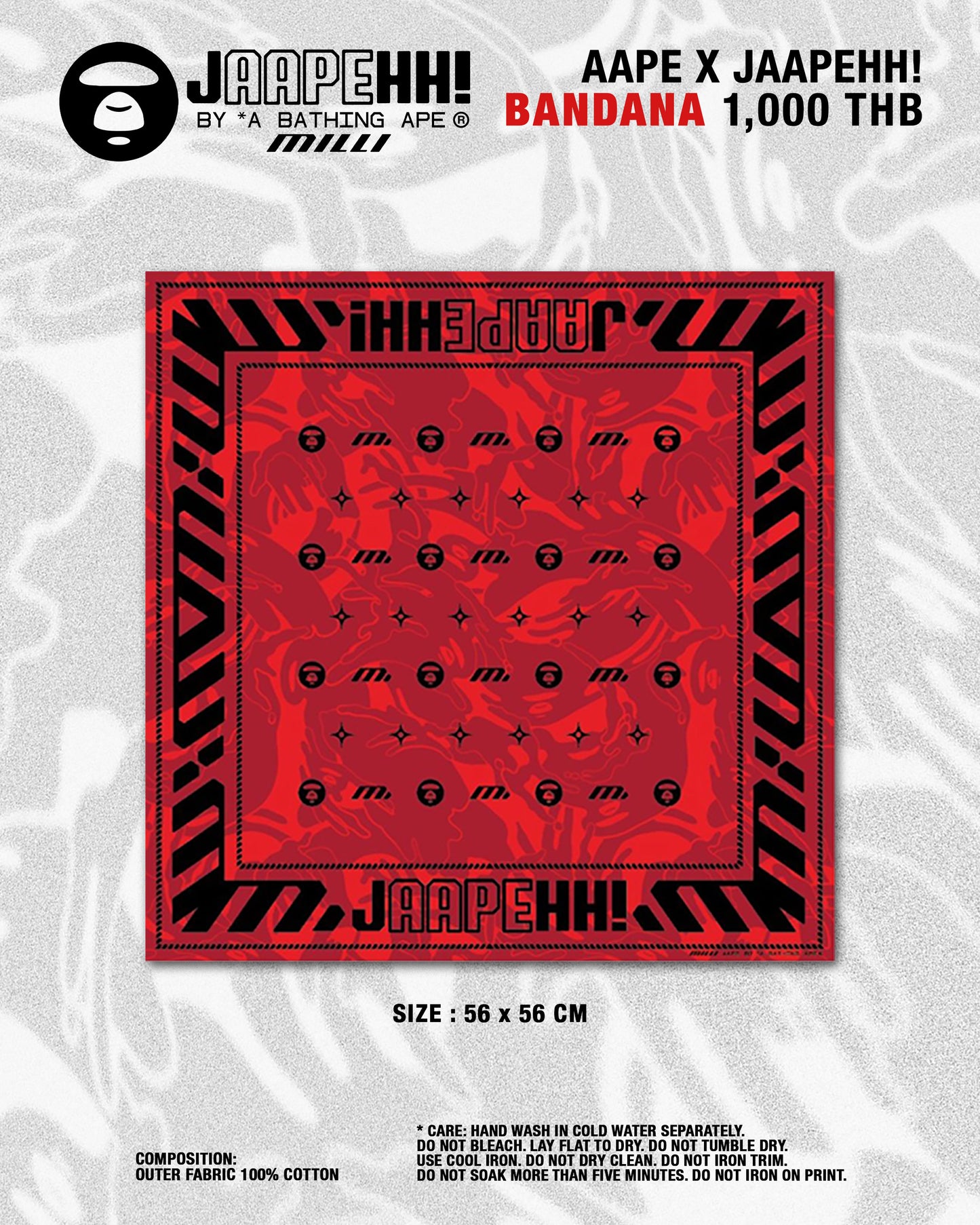 【Pre-Order】MILLI AAPE × JAAPEHH! BANDANA