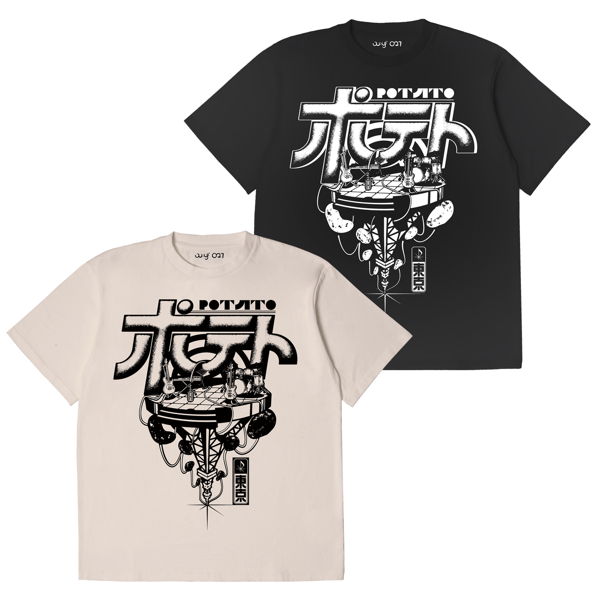 POTATO x KID ROSE:"Floating Gig"Tee